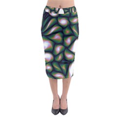 Fuzzy Abstract Art Urban Fragments Midi Pencil Skirt by Celenk