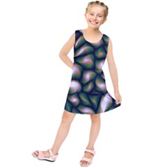 Fuzzy Abstract Art Urban Fragments Kids  Tunic Dress by Celenk