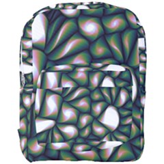 Fuzzy Abstract Art Urban Fragments Full Print Backpack by Celenk