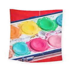 Palette Brush Paint Box Color Square Tapestry (small) by Celenk