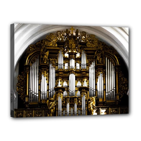 Organ Church Music Organ Whistle Canvas 16  X 12  by Celenk