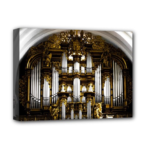 Organ Church Music Organ Whistle Deluxe Canvas 16  X 12   by Celenk