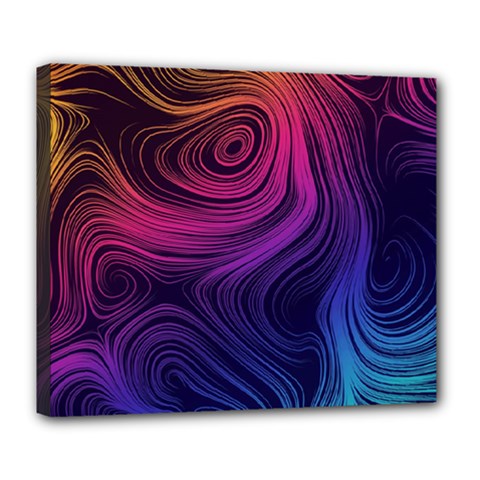 Abstract Pattern Art Wallpaper Deluxe Canvas 24  X 20   by Celenk