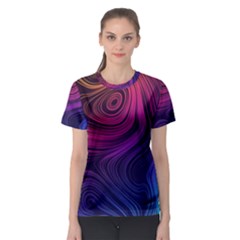 Abstract Pattern Art Wallpaper Women s Sport Mesh Tee