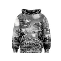 Holstein Fresian Cows Fresian Cows Kids  Pullover Hoodie by Celenk