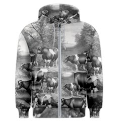 Holstein Fresian Cows Fresian Cows Men s Zipper Hoodie by Celenk