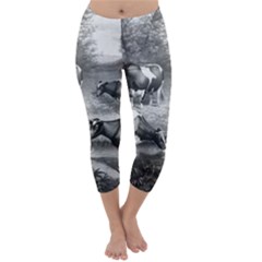 Holstein Fresian Cows Fresian Cows Capri Winter Leggings  by Celenk