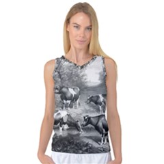 Holstein Fresian Cows Fresian Cows Women s Basketball Tank Top by Celenk