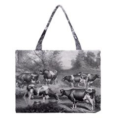 Holstein Fresian Cows Fresian Cows Medium Tote Bag by Celenk