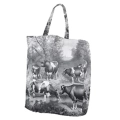 Holstein Fresian Cows Fresian Cows Giant Grocery Zipper Tote by Celenk