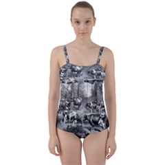 Holstein Fresian Cows Fresian Cows Twist Front Tankini Set by Celenk