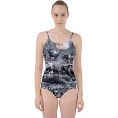 Holstein Fresian Cows Fresian Cows Cut Out Top Tankini Set by Celenk