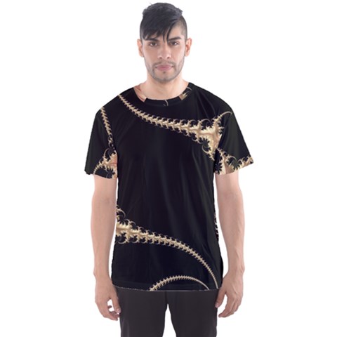 Fractal Art Design Pattern Texture Men s Sports Mesh Tee by Celenk