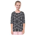 Design Art Pattern Decorative Kids  Quarter Sleeve Raglan Tee View1