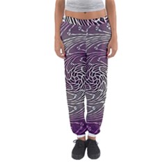 Graphic Abstract Lines Wave Art Women s Jogger Sweatpants by Celenk