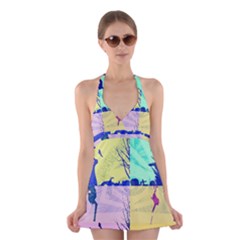 Girlfriend  respect Her   Halter Dress Swimsuit  by inspyremerevolution