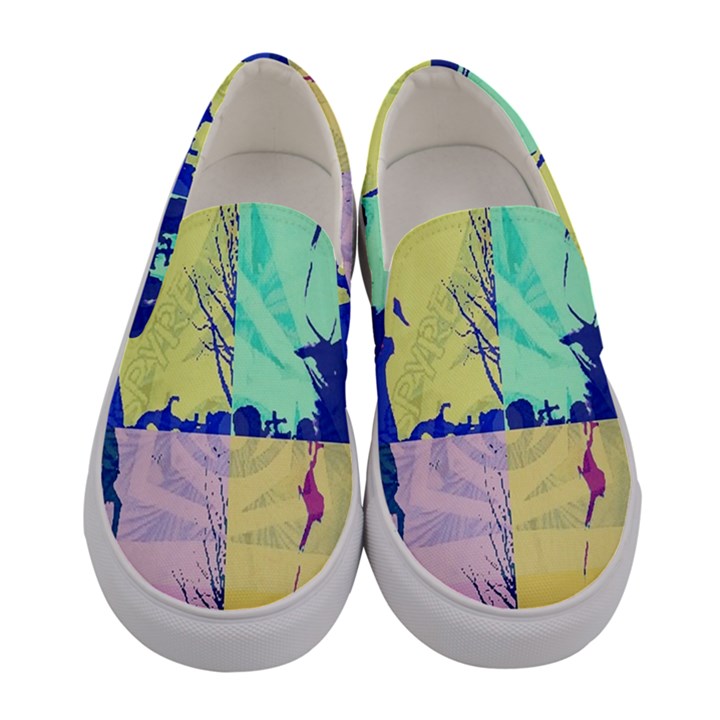 Girlfriend  Respect her   Women s Canvas Slip Ons