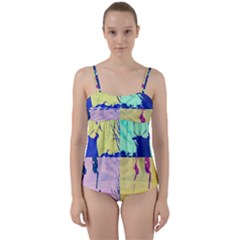 Girlfriend  respect Her   Twist Front Tankini Set by inspyremerevolution