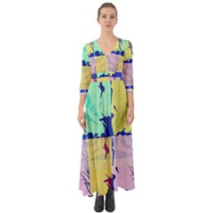 Girlfriend  respect Her   Button Up Boho Maxi Dress