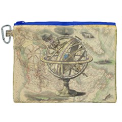 Map Compass Nautical Vintage Canvas Cosmetic Bag (xxl) by Celenk