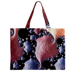 Fractal Art Design Fantasy Science Zipper Mini Tote Bag by Celenk