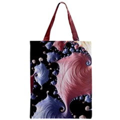 Fractal Art Design Fantasy Science Zipper Classic Tote Bag by Celenk