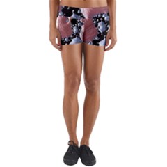 Fractal Art Design Fantasy Science Yoga Shorts by Celenk