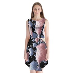 Fractal Art Design Fantasy Science Sleeveless Chiffon Dress   by Celenk