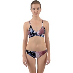 Fractal Art Design Fantasy Science Wrap Around Bikini Set by Celenk