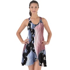 Fractal Art Design Fantasy Science Show Some Back Chiffon Dress