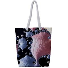 Fractal Art Design Fantasy Science Full Print Rope Handle Tote (small) by Celenk