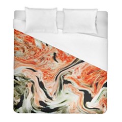 Marble Texture White Pattern Duvet Cover (full/ Double Size) by Celenk