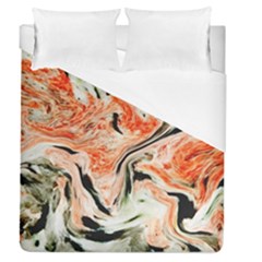 Marble Texture White Pattern Duvet Cover (queen Size) by Celenk