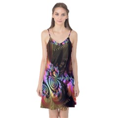 Fractal Colorful Background Camis Nightgown by Celenk