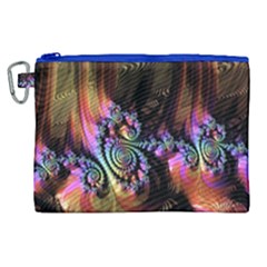 Fractal Colorful Background Canvas Cosmetic Bag (xl) by Celenk