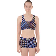 Kaleidoscope Pattern Ornament Work It Out Sports Bra Set by Celenk