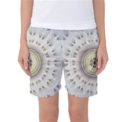 Mandala Fractal Decorative Women s Basketball Shorts by Celenk