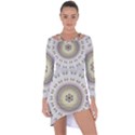 Mandala Fractal Decorative Asymmetric Cut-Out Shift Dress View1