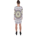 Mandala Fractal Decorative Asymmetric Cut-Out Shift Dress View2