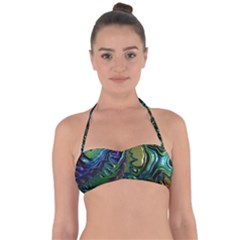 Fractal Art Background Image Halter Bandeau Bikini Top by Celenk