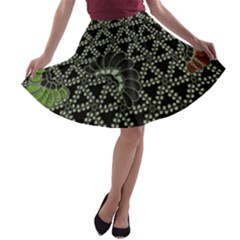 Batik Traditional Heritage Indonesia A-line Skater Skirt by Celenk