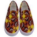 Dancing Butterfly Kaleidoscope Kids  Canvas Slip Ons View1