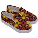 Dancing Butterfly Kaleidoscope Kids  Canvas Slip Ons View3