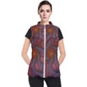 Fractal Red Fractal Art Digital Art Women s Puffer Vest View1