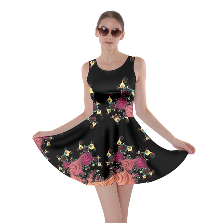 Fractal Fantasy Art Design Swirl Skater Dress