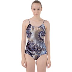 Fractal Art Design Fantasy 3d Cut Out Top Tankini Set by Celenk