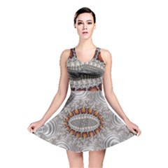 Fractal Fantasy Design Imagination Reversible Skater Dress by Celenk