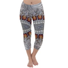 Fractal Fantasy Design Imagination Capri Winter Leggings  by Celenk