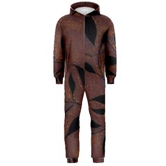 Texture Pattern Background Hooded Jumpsuit (Men) 