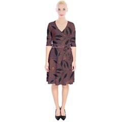 Texture Pattern Background Wrap Up Cocktail Dress